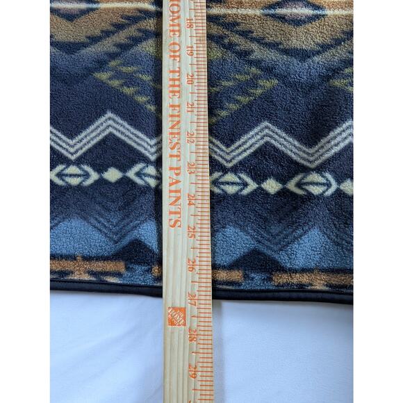 Artcic Image Grand Canyon West Aztec Print Fleece Jacket Medium 1/4 Zip Pullover - Picture 4 of 11